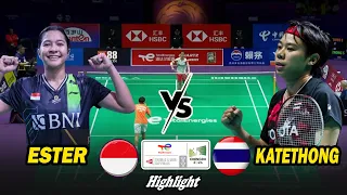 [Highlight Women's Single] Ester Nurumi VS S. Katethong / UBER CUP 2024