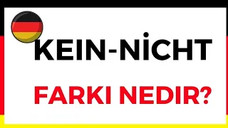 Almanca Temel  A1/A2  "kein"–"nicht" farkı