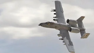 Thrilling Sight and Sound! A-10 Warthog Low Altitude Pass