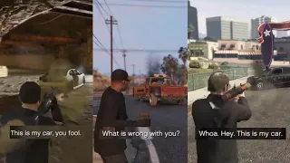 Screwing the Protagonist’s Vehicles (Michael, Franklin, & Trevor Dialogue)