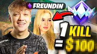 Meine FREUNDIN zu UNREAL gecarried + KILL WETTE..! 😍🤣