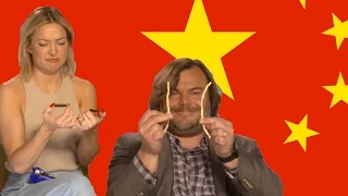 Americans React to Chinese Candy ft. Jack Black & Kate Hudson | NikiNSammy