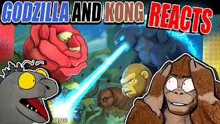 Godzilla Reacts| Baby Godzilla, Kong, Mothra Larva vs. Biollante – Animation 6