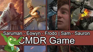 Saruman vs Éowyn vs Frodo | Sam vs Sauron EDH / CMDR game play