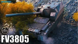 Колобанов на АРТЕ 9 уровня ✅ World of Tanks FV3805 лучший бой