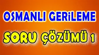 Osmanlı Gerileme Dönemi / Değişim ve Diplomasi - Soru Çözümü - KPSS YKS MSÜ Tarih 2024