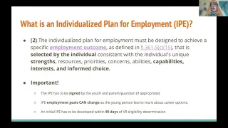 REAL Transition Partners: Understanding the Individualized Plan for Employment