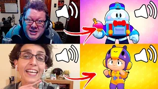 les VRAIS PERSONNES avec les VOIX des BRAWLERS sur Brawl Stars All Characters Voice In Real Life