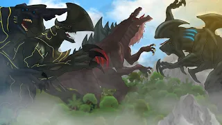 Godzilla Vs Kaiju Pacificrim 1 - Zilla jr vs. Mutavore, Trespasser, Knifehead | PANDY Animation 38