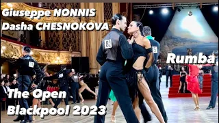 Giuseppe Nonnis - Dasha Chesnokova | The Blackpool Open 2023 | Rumba | World Championship Prof