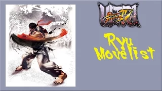 Ultra Street Fighter IV - Ryu Move List