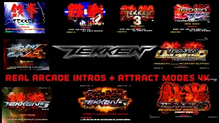 Tekken Real Arcade cinematic Intros + Attract Modes 4K 60FPS