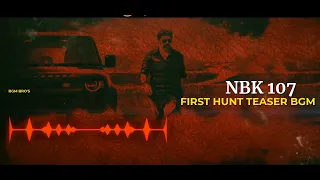 NBK107 First Hunt Teaser BGM | Nandamuri Balakrishna | Shruti Haasan | Thaman S| Gopichandh Malineni