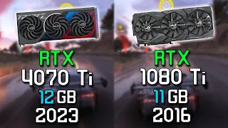 NVIDIA RTX 4070 Ti vs GTX 1080 Ti | Test in 10 Games 4K Ultra