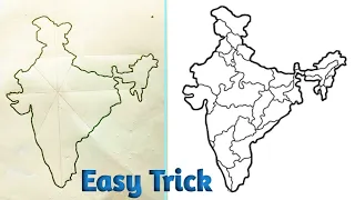 How to india Map Drawing | How to draw India map With Dots | India map drawing | indiamap