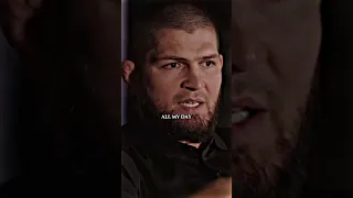 Khabib: "I only used to sleep, train, eat, repeat before my fights."🫡