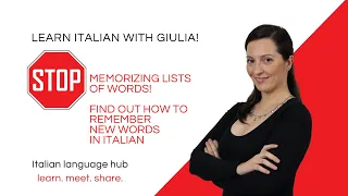 Learn Italian - How to remember new vocabulary - tricks and exercises to start learning today!