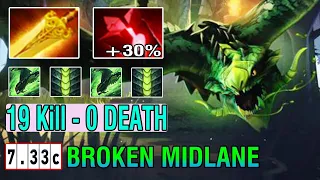 Broken Mid [Viper] — Bloodstone + Aghanim + Radiance Corrosive Skin 75% Lifesteal META Dota 2 7.33C