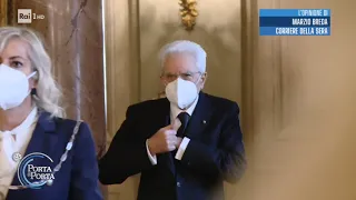 Il ruolo di Sergio Mattarella nella crisi del governo Conte - Porta a porta 21/01/2021