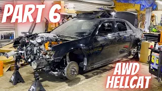 Building The World's First AWD Hellcat Chrysler 300 *PART 6*