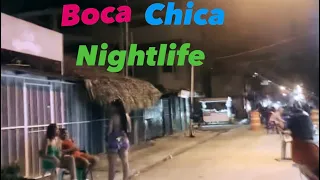 Boca Chica Nightlife: Street Walk Tour. Dominican Republic. I was told not to film