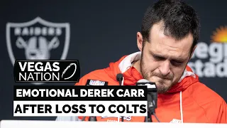 Derek Carr says he's "pissed" after Raiders loss to Colts