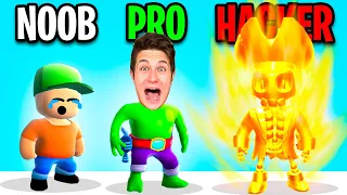 NOOB vs PRO vs HACKER su STUMBLE GUYS!