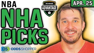 No House Advantage NBA Player Props Today (Tuesday 4/25) | vs The House Picks