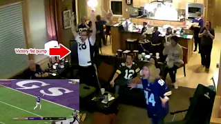 Our Family's Epic Reaction to Vikings vs. Saints Ending (Minneapolis Miracle)
