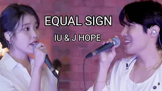 J HOPE & IU - EQUAL SIGN live singing video with 한국어, English and hindi translation lyrics