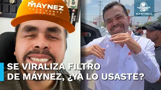 Primero se hizo viral la canción y ahora el filtro de Máynez en TikTok