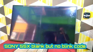 How to FIX No Picture Backlight lamp on! no blink Smart TV Sony 55X7000