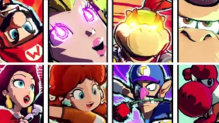 Mario Strikers Battle League All Characters Hyper Strikes (DLC included)