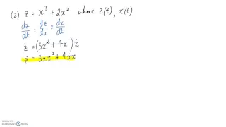 Time Derivative Examples