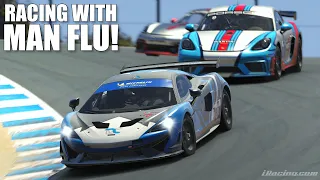 Racing under duress! | iRacing Falken GT4 at Laguna Seca