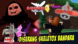 Selamatkan Bapake n Mamake dari skeletox | airplane 4 | Roblox Story Indonesia | ceritanya Seru Bgt