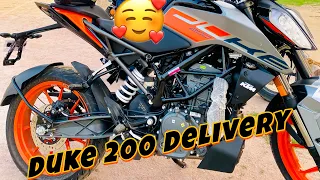 Finally apni new duke200 bs6 aa gyi 😘❤️ itani best jitna socha usse bhi kai jyda😈🥵#duke200 #ktm