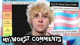 RATING MY WORST TRANSPHOBIC COMMENTS... THEY GOT WORSE (TERF TIER LIST) | NOAHFINNCE| NOAHFINNCE