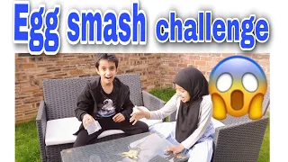 Egg smash challenge Hilarious / let's play fun game with Hassan and Aleeza/ #hassanandaleeza