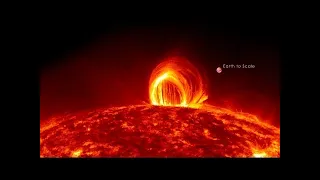 Fiery Looping Rain on the Sun ||NASA|| ||HD||