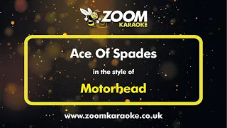 Motorhead - Ace Of Spades - Karaoke Version from Zoom Karaoke