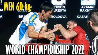 Men 60 kg LEFT - World Armwrestling Championship 2022