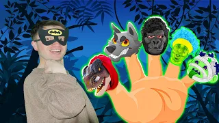 Halloween Finger Family | Zombie, Wolf, Gorilla, Mummy and T-Rex Song Omad Kids