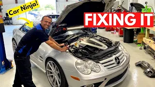 Repairing The Mercedes SL600 With The CAR NINJA!