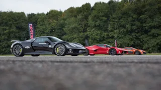 DRAG RACE LaFerrari v P1 v 918 Spyder | 0-186 mph [Part 3/3]