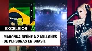 Madonna reúne a 2 millones de personas en su concierto gratuito en Brasil