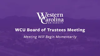 WCU Board of Trustees - September 2023 | Academic Affairs and Personnel Committee