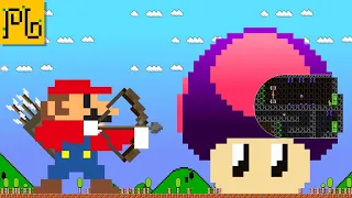 Mario vs the Giant Poisonous Mushroom Maze(Mario Cartoon Animation)