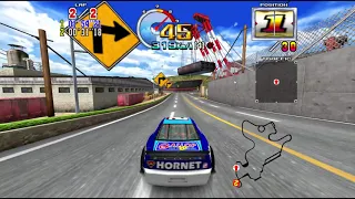 Daytona USA 2 Battle on the Edge: Destroying the competition (1st on Expert Course)
