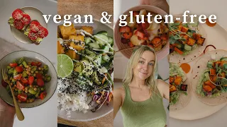 WHAT I EAT IN A WEEK 🍊 vegan & gluten-free ~ easy meal ideas!